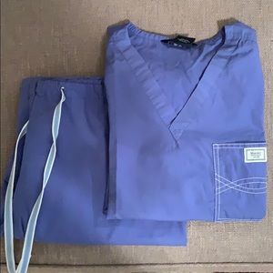 Blue Sky Scrubs Set
